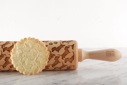 engraved rolling pin dachshund miniature