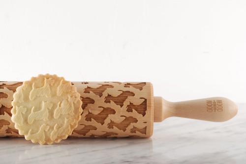 Mini wałek do ciasta w psy Scottish Terrier - od Mood for Wood