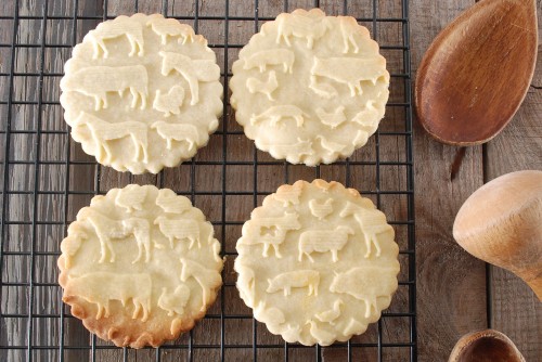 engraved wooden rolling pin farmhouse farm animals