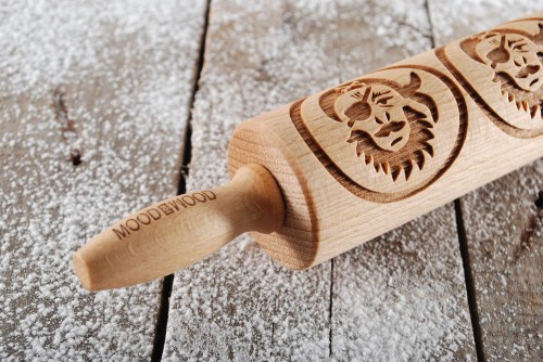 Mini rolling pin for cookies - pirates