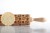 engraved wooden rolling pin team sports motif