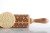 Engraved wooden rolling pin Licitar Heart – raised cookie pattern
