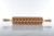Beech cookie roller with baseball pattern raised imprint