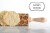 Engraved wooden rolling pin Baseball motif for cookies