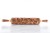 beech rolling pin with deep engraving sunflower motif Mood for Wood