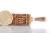 engraved beech rolling pin dads workshop raised cookie pattern