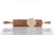 Beech engraved rolling pin raised relief cookies