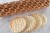 Engraved wood rolling pin Vinyl Records beech