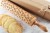 Wooden embossing rolling pin for cookies with cats' paws