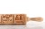beech cookie rolling pin deep engraving lovers pattern