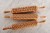 Gingerbread rolling pin with cows — one-pass imprint