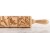 engraved wooden rolling pin birds crisp raised pattern
