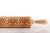 engraved wooden rolling pin art nouveau secession on cookie dough Mood for Wood
