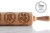 engraved wooden rolling pin violets raised pattern