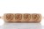 Beechwood rolling pin with pine cone motif for gingerbread