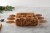 Set of 3 rolling pin engraved in leaves pattern - from Mood for Wood