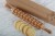 wooden cookie rolling pin with dachshund