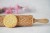 engraved wooden rolling pin hishi japanese design