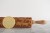 engraved wooden rolling pin motorcycles close up deep engraving