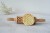 Mini wooden embossing rolling pin with braid pattern