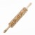 wooden engraved rolling pin beech reindeer