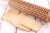 beechwood rolling pin with aztec motif