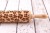 beech rolling pin with four-leaf clover motif for cookies