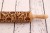engraved wooden rolling pin jungle design