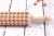 Engraved wooden rolling pin Houndstooth beech wood