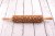 beech wood engraved rolling pin floral design