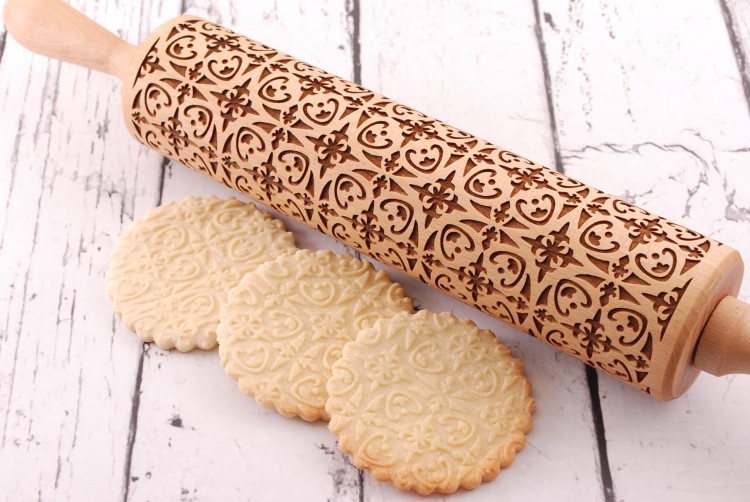 gingerbread rolling pin arabesque
