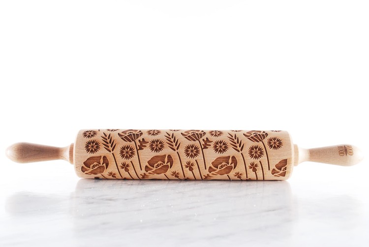 raised floral imprint in one pass  Mood for Wood