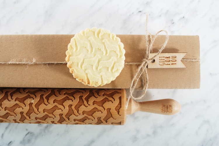 Wooden rolling pin with dogs - from Mood for Wood