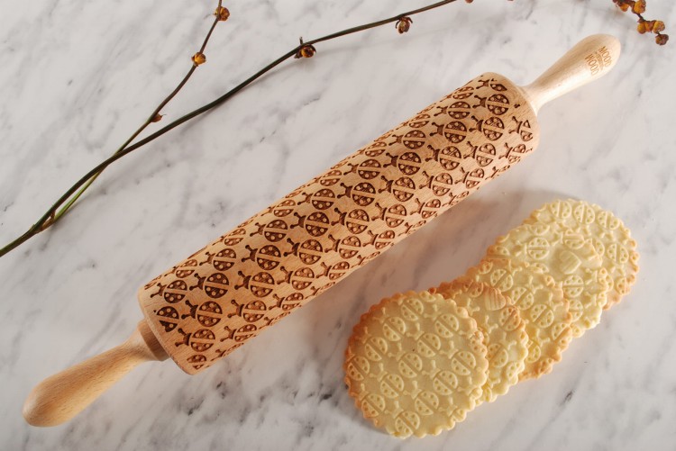 decorative cookie rolling pin deep engraving Mood for Wood