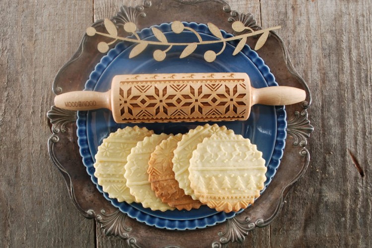 Mini wałek do ciastek we wzór norweski