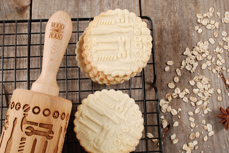 wood rolling pin eco friendly handmade kitchen gift