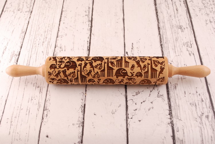 handmade decorative rolling pin beech Mood for Wood
