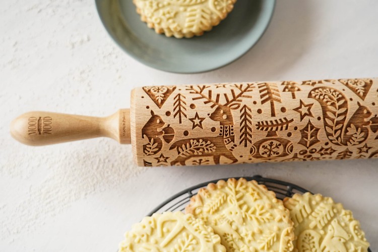 Christmas gingerbread rolling pin Mood for Wood
