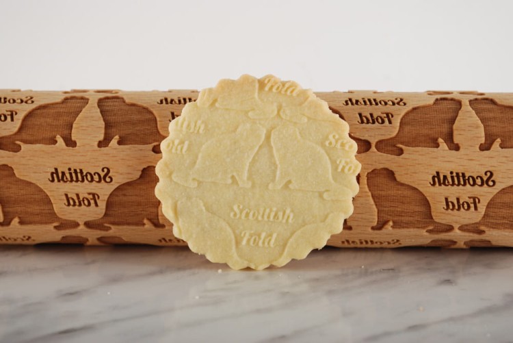 Wooden rolling pin with cats - from Mood for Wood