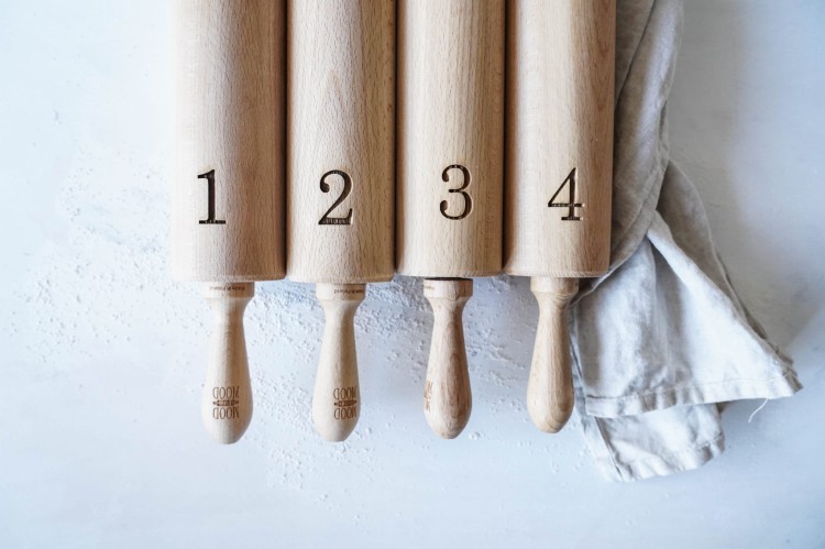 Set of four rolling pins - choose design you want