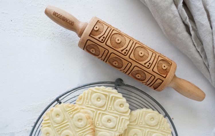 Mini dekoracyjny wałek do ciasta dla DJ