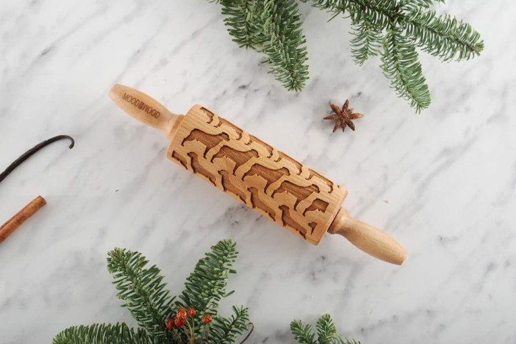 Mini wałek do ciasta w psy rasy Rottweiler