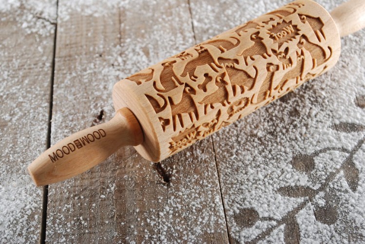 Mini wałek do ciastek w psy