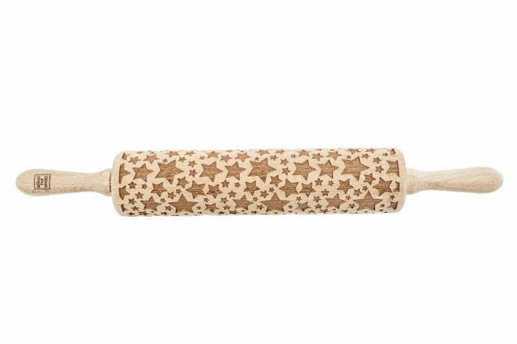 deep engraving rolling pin for gingerbread