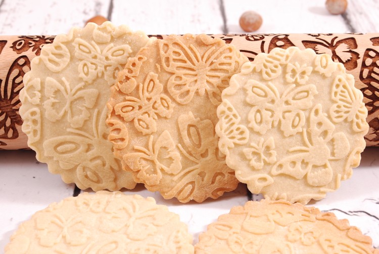 eco-friendly beechwood rolling pin for cookies