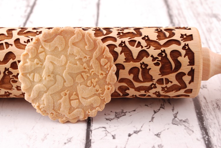 handmade beech rolling pin natural wood family baking  Mood for Wood
