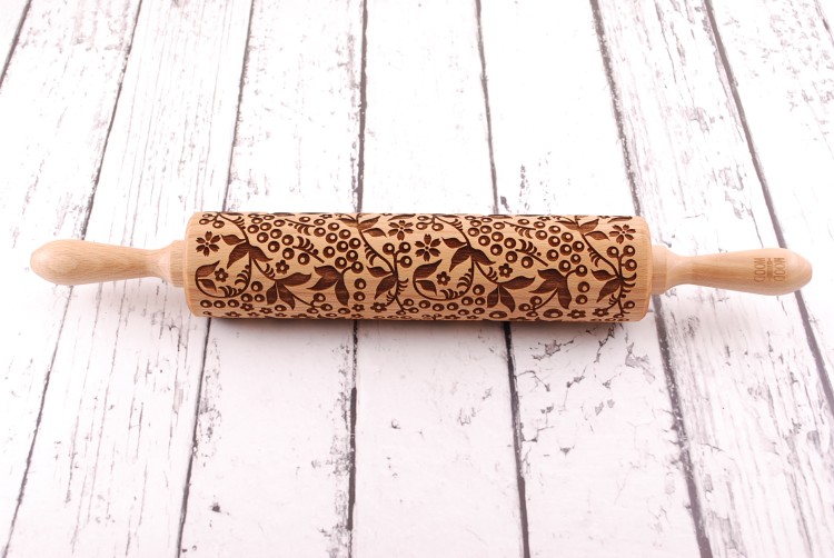handmade beech wood rolling pin rowan Mood for Wood