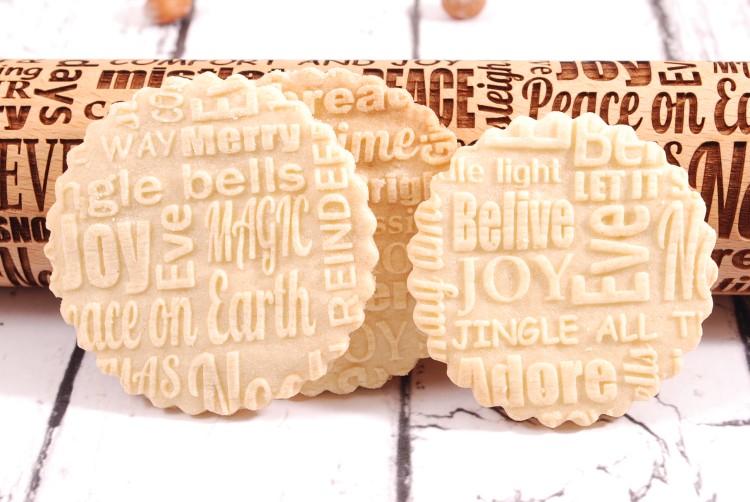 Christmas embossed cookies