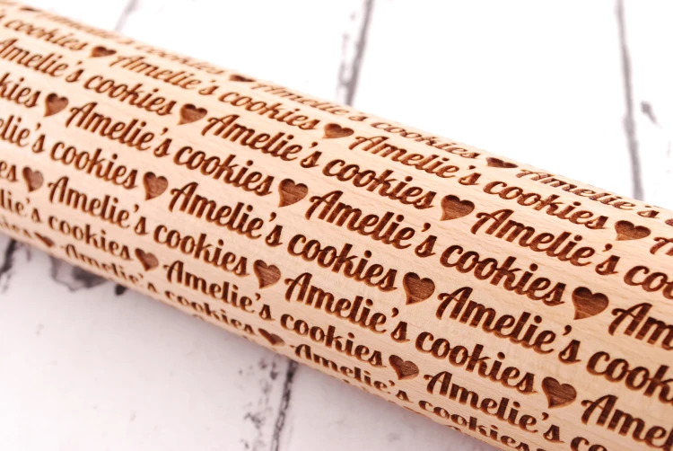 Personalized rolling pin with name