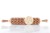 beech rolling pin for gingerbread with airplanes motif